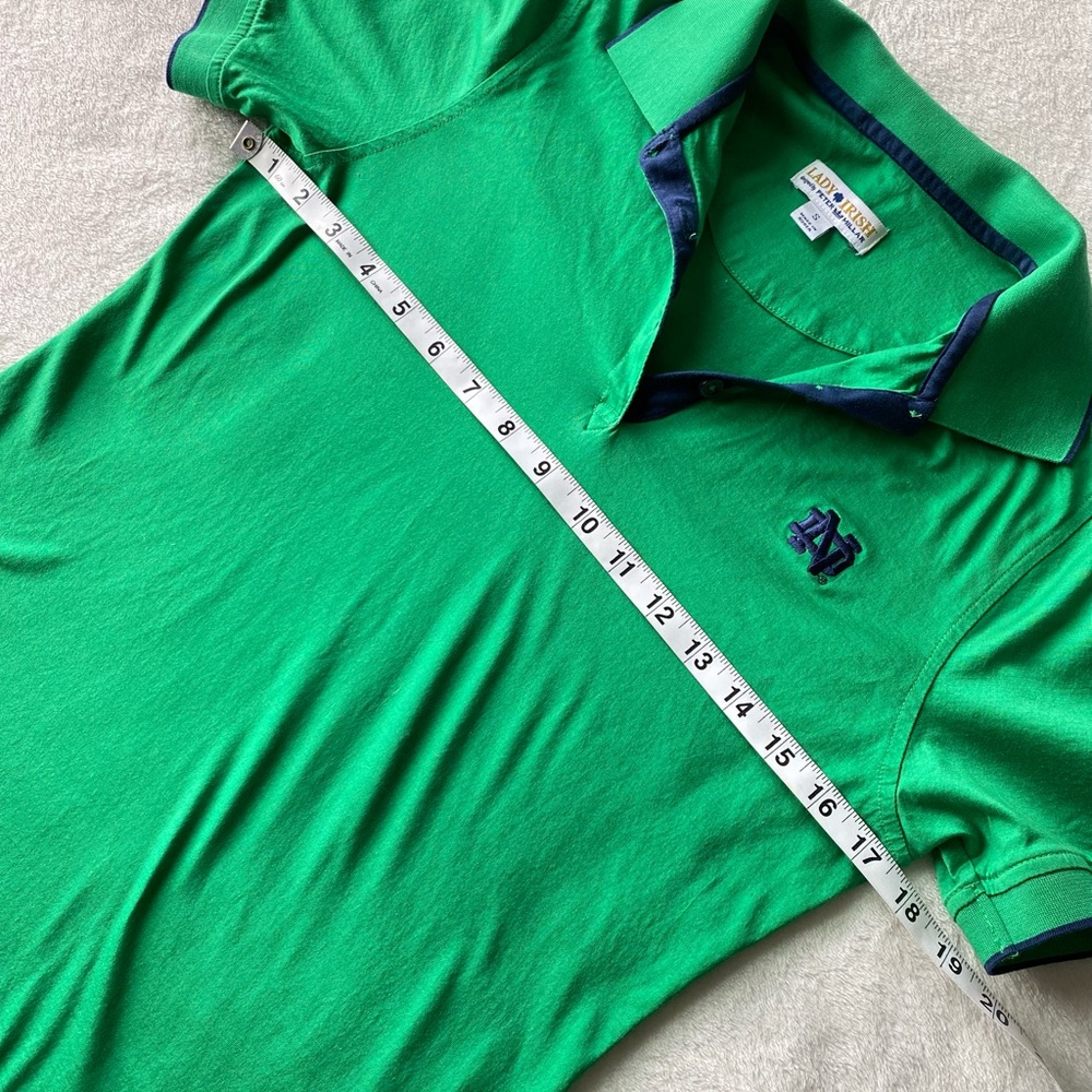 Lady Irish Peter Millar Collection Notre Dame Golf Polo Shirt Women's Small - Picture 10 of 12